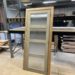 Deurkozijn 900x2010mm, melkglas Hillhout